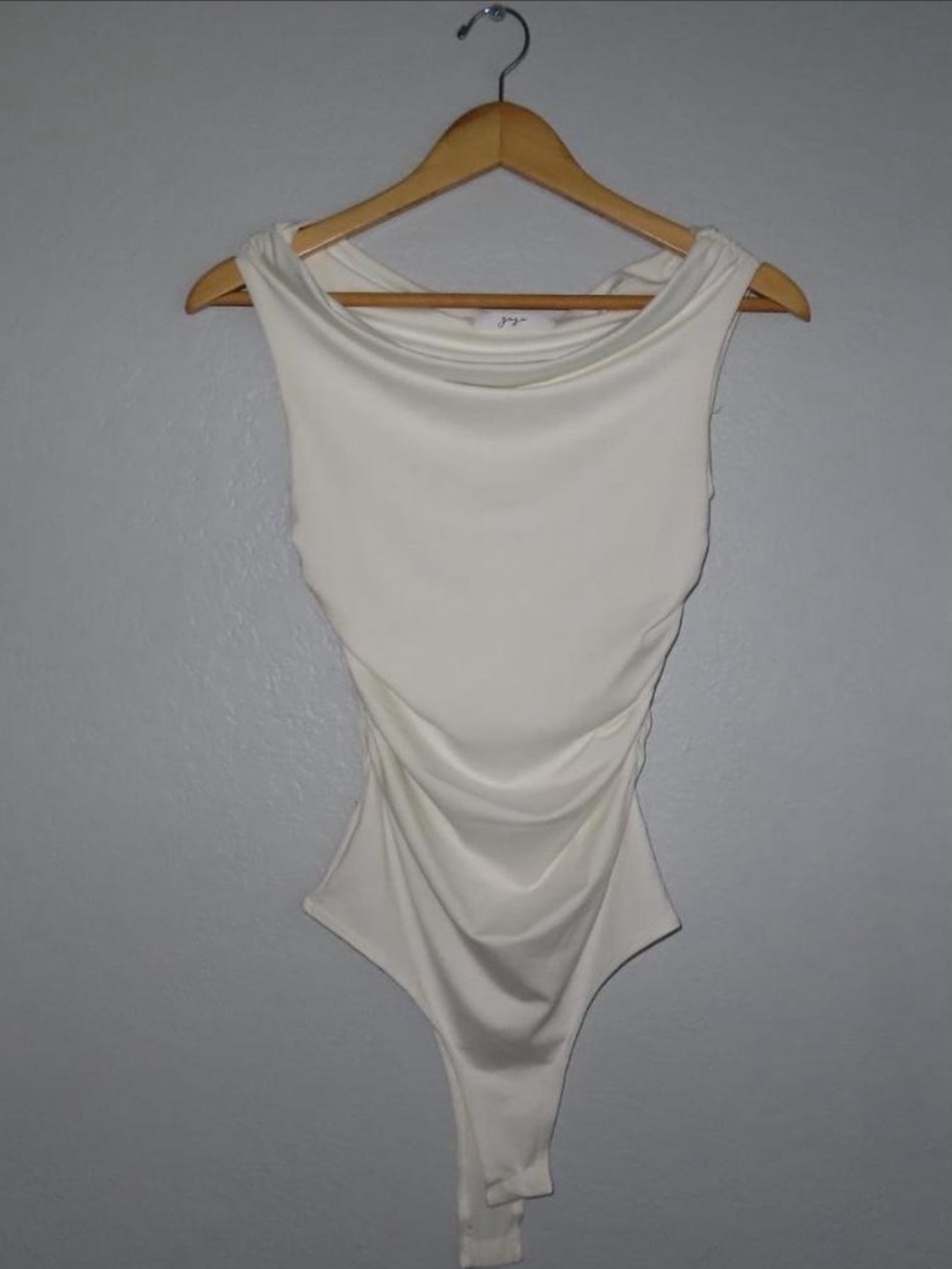 Classic Ivory Scoop Neck Bodysuit